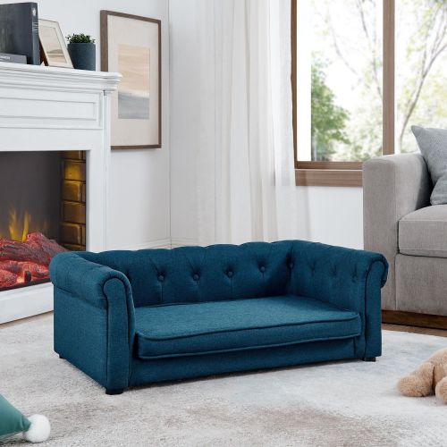 Elegant Rectangle Pet Bed for Medium and Large Dogs, Durable Elevated Dog Sofa Bed, Comfortable Dog Couch, Modern and Stylish Dog Sofa for Large