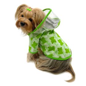 Clear View Froggy Raincoat with Fleece Lining and Detachable Hood (Color: Red, size: XL)