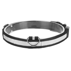 LED Dog Collar USB Rechargeable Adjustable Dog Safety Collar Night Safety Flashing Luminous Light up Collar (Option: DogCollar LColor)