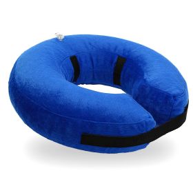 Dog Protective Inflatable Collar Pet Puppy Cat Not Block Vision E-Collar Adjustable Pet Recovery (Option: InflatablePetCollar M)